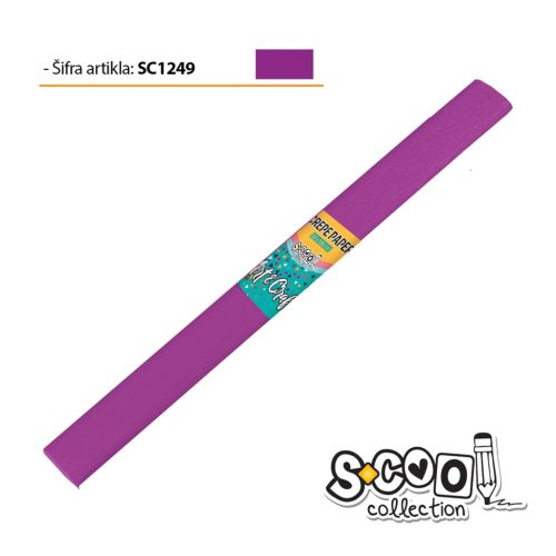 Krepp papír 50x200cm Lila Art&Craft SC1249