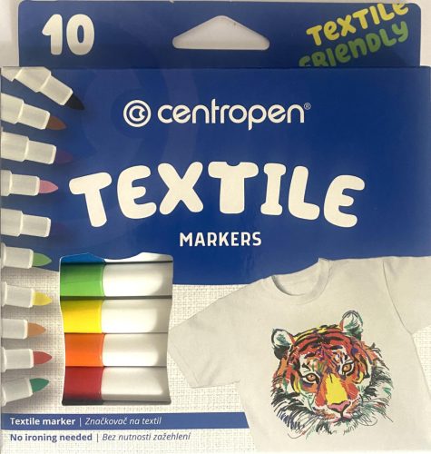 Textilmarker 10db-os Centropen C2739