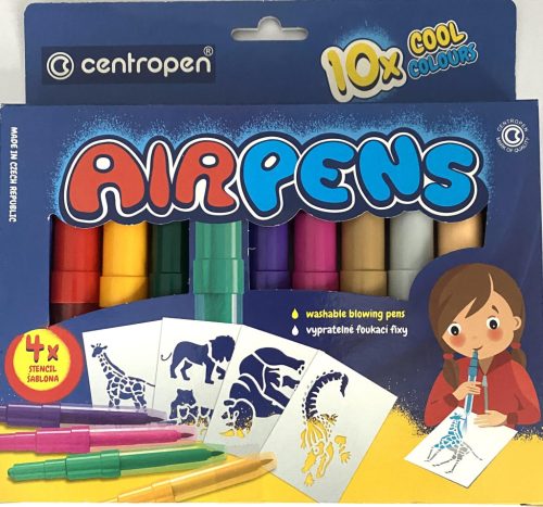 Fújósfilc 10db-os+4db sablon Centropen Airpens COOL C1500