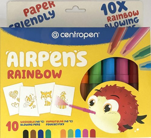 Fújósfilc 10db-os+4db sablon Centropen Airpens RAINBOW C1500
