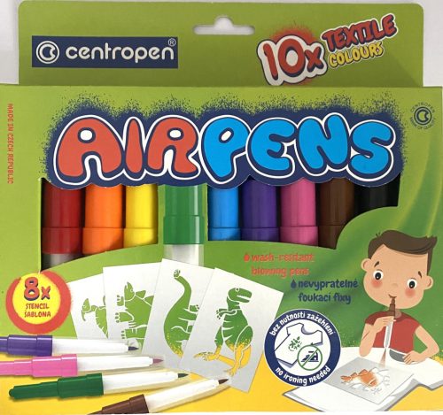 Fújós textilfilc 4+2db-os+8db sablon Centropen Airpens C1539 AKC!