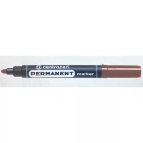 Permanent marker Centropen vastag kúpos 5mm Barna C8566