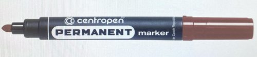 Permanent marker Centropen vastag kúpos 5mm Barna C8566