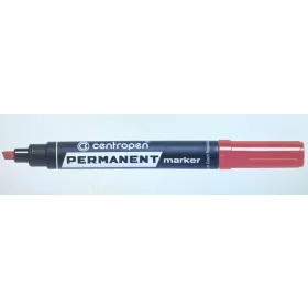   Permanent marker Centropen vastag vágott 1-4,6mm Piros C8576