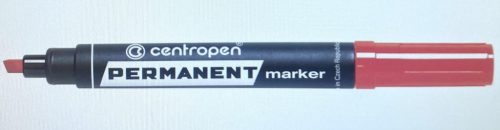 Permanent marker Centropen vastag vágott 1-4,6mm Piros C8576