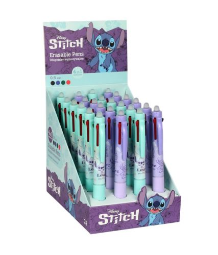 Radírozható toll négyszínű Stitch Disney Pastel 81058