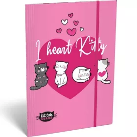 Gumis mappa A4 Lizzy Kit Tok Heart Kitty 13050