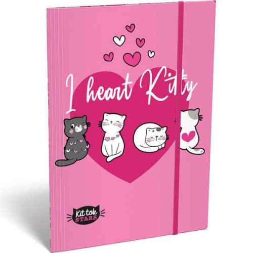 Gumis mappa A4 Lizzy Kit Tok Heart Kitty 13050