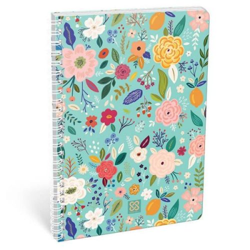 Spirálfüzet A4 vonalas 70 lapos Cornell Flower 14095