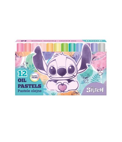 Olajpasztell kréta 12db-os 10mm pasztell színek Disney STITCH Pastel 92023PTR