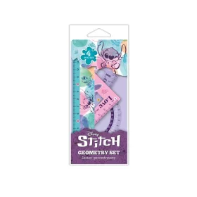   Vonalzókészlet 4db-os 15cm pasztell színek Disney STITCH Pastel 91958