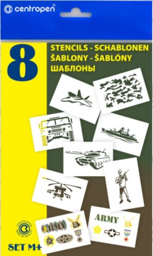 Sablon szett Katonák Centropen C9996/M+