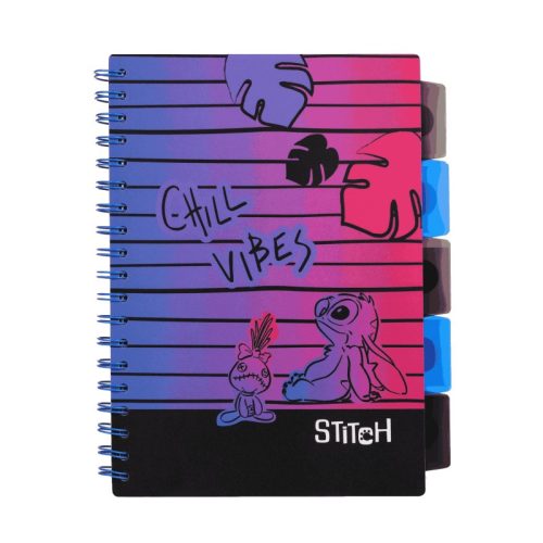 Spirál notesz B5 100lapos Disney Black Stitch 91729PTR
