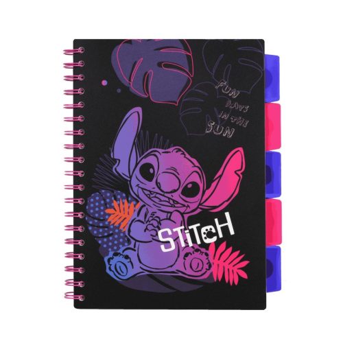 Spirál notesz B5 100lapos Disney Black Stitch 91712PTR