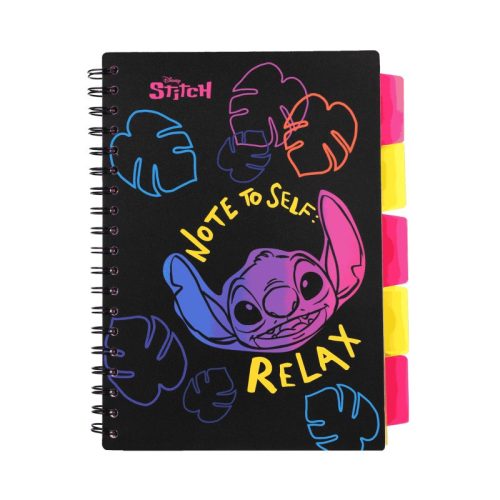 Spirál notesz B5 100lapos Disney Black Stitch 91705PTR