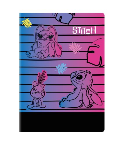 Füzet A5 60lapos vonalas Disney Black Stitch 91668PTR