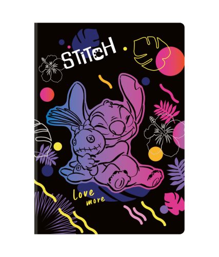 Füzet A5 60lapos vonalas Disney Black Stitch 91651PTR