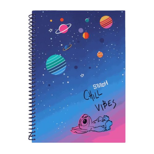 Spirálfüzet A4 100lapos kockás Disney Black Stitch 91484PTR