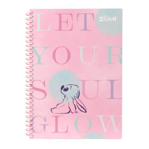Spirál notesz B5 100lapos Disney Pastel Stitch 75026PTR