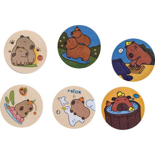 Öntapadós jegyzettömb 45x45mm 50 lapos Capybara 81248 72db/gyűjtő