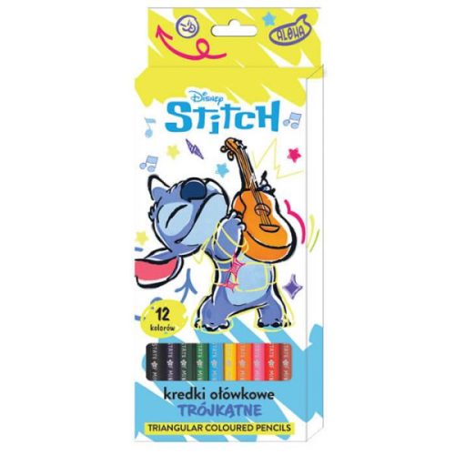 Szinesceruza 12db-os trio Disney Stitch 114086