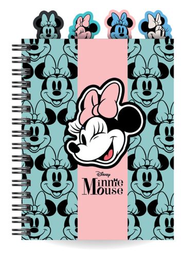 Spirál notesz A5 100lapos Disney Minnie Mouse Türkiz 16166PTR