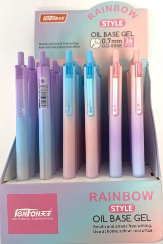 Golyóstoll olajbázisú Tenfon Rainbow Style OG-598E