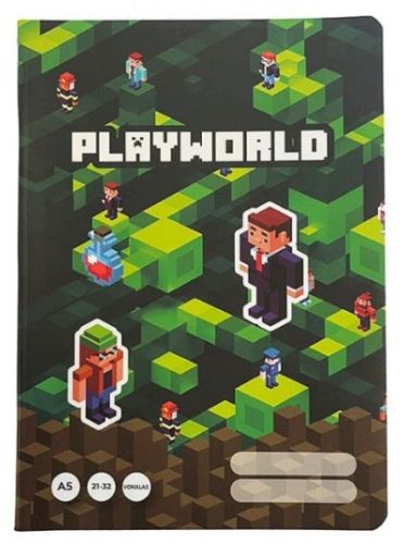 Füzet A/5 vonalas 21-32 PlayWorld 470