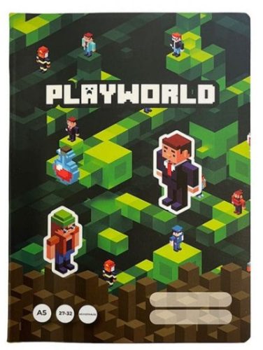 Füzet A/5 kockás 27-32 PlayWorld 471