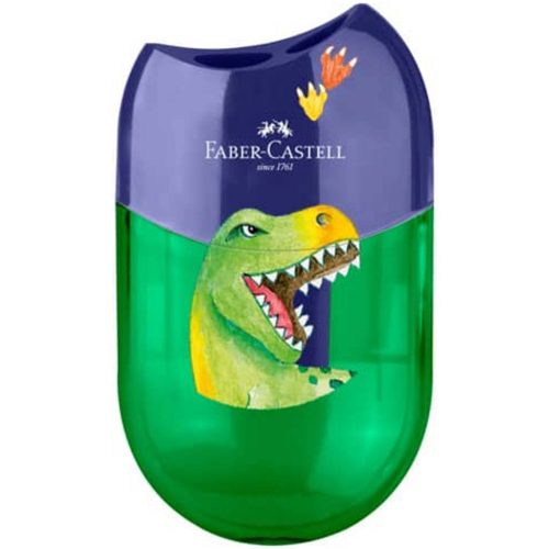 Hegyező 2lyukú tartályos  Faber Castell Dino 183552
