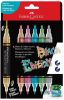Akrilmarker kétvégű M/6db Faber Castell Black Edition 285517