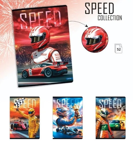Füzet A/4 52lap 80g vonalas Lastva Speed 84706 10db/cs. 2025