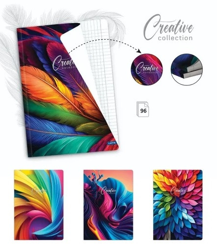 Füzet A/4 96lap 70g vonalas Lastva Creative 80814 5db/cs.2025