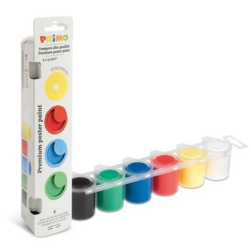 Tempera tégelyes 6x25ml PRIMO 253TB6E AKC!
