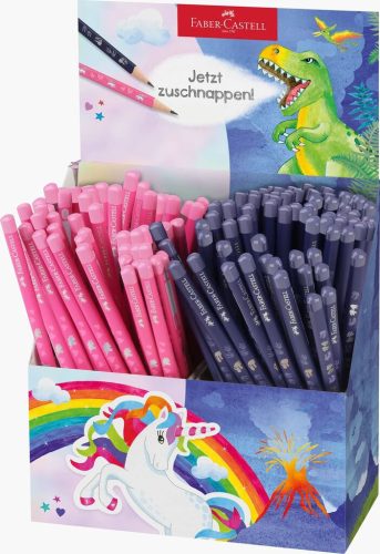 Grafitceruza HB 144db-os display Faber Castell Unikorn&Dinosaur 111550