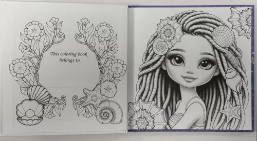 Kifestő kem.fedeles 24kép 140x140mm 150gr. Mermaids 5891-24254