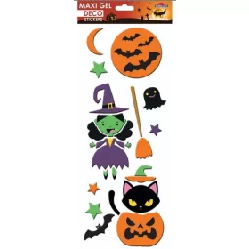 Ablakmatrica Halloween MaxiGel Boszi 15x37cm 13014