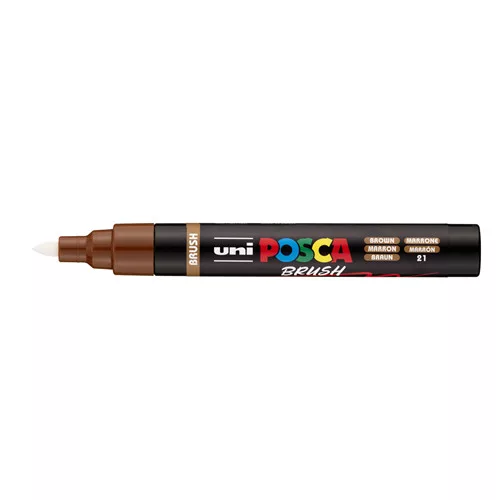 Uni POSCA PC-5-BR ecsetvégű marker 1-4mm Barna(21)