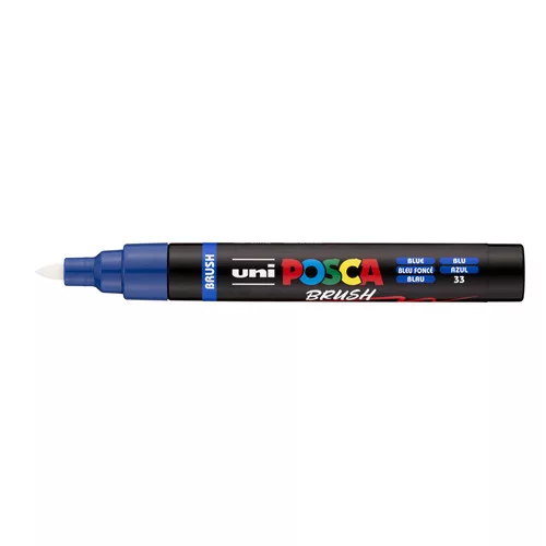 Uni POSCA PC-5-BR ecsetvégű marker 1-4mm Kék(33)
