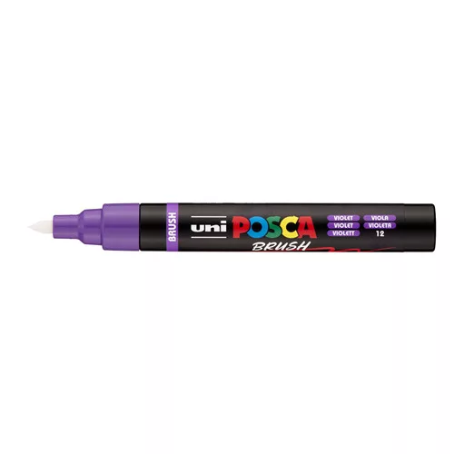 Uni POSCA PC-5-BR ecsetvégű marker 1-4mm Lila(12)