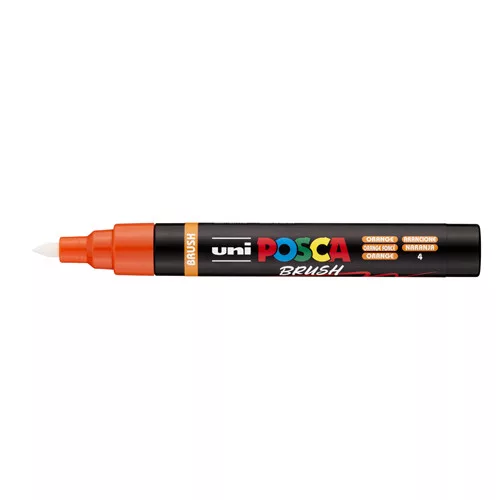 Uni POSCA PC-5-BR ecsetvégű marker 1-4mm Narancs(4)