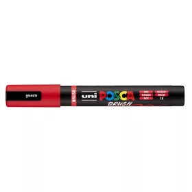 Uni POSCA PC-5-BR ecsetvégű marker 1-4mm Piros(15)