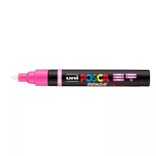 Uni POSCA PC-5-BR ecsetvégű marker 1-4mm Rózsaszín(13)