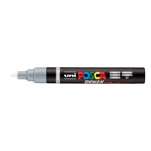 Uni POSCA PC-5-BR ecsetvégű marker 1-4mm Szürke(37)