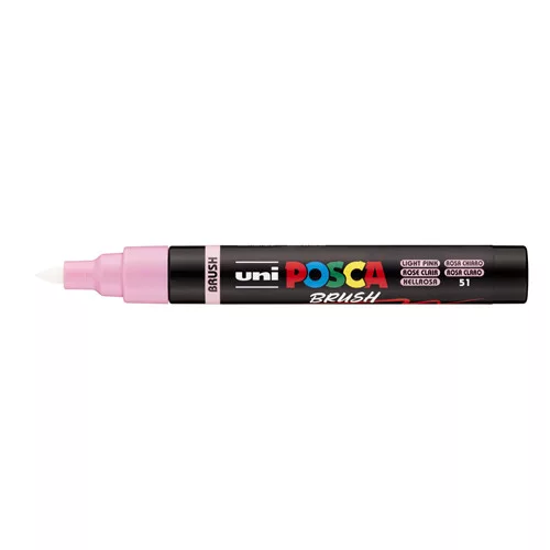 Uni POSCA PC-5-BR ecsetvégű marker 1-4mm Világosrózsaszín(51)