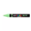 Uni POSCA PC-5-BR ecsetvégű marker 1-4mm Világoszöld(5)