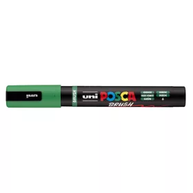 Uni POSCA PC-5-BR ecsetvégű marker 1-4mm Zöld(6)