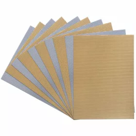   Hullámkarton 25x35cm 10ív/cs vegyesen arany és ezüst szín Folia 740460/65