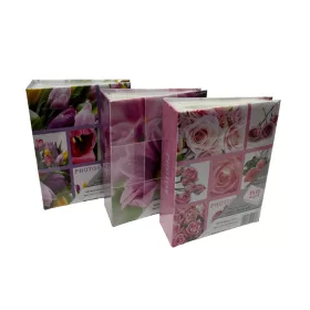   Fotóalbum,ragasztott,bedugós 10x15cm 100kép virág PP46100-3 2023 402036