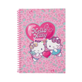 Spirálfüzet B5 100 lapos CP Hello Kitty Pink 13211